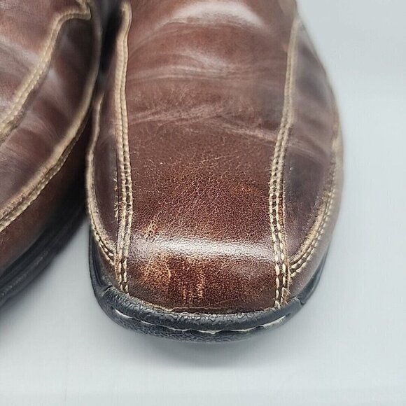 Cole Haan Shoes Mens 9.5 M Everett Air Stitched Bicycle Toe Loafer C06507 Brown - Picture 4 of 9